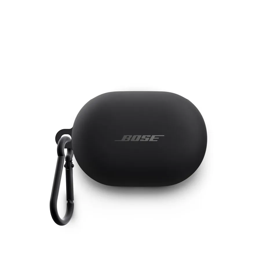 bose-quietcomfort-earbuds-transportetui-silikonh-lle-schwarz-mit-aluminium-karab image 1