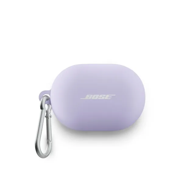 bose-quietcomfort-earbuds-transportetui-silikonh-lle-hellflieder-mit-aluminium-k image 1